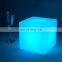 40cm cube led garden decorative rechargeable color changing Led cube light chair table bar
