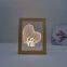 Beauty Pictures Wooden Acrylic Board LED Photo Frame Night Lights Atmosphere Indoor Light Decoration Gift for Kid Table Lamps