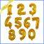 Rainbow Digital Mylar Big Number Balloon 0-9 Happy Birthday Party Decorations Anniversair Helium 32 40 Inch Foil Number Balloons