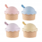 Shampoo Brush with Mirror Soft Tooth Dry Wet Plastic Relieves Itching Removes Dandruff Ice Cream Massage Hair Brush