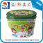 Oval shape candy tin can available in various color and design