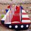 latest design fancy sailing boat cotton fabric cushion handicraft particular pillow made in China