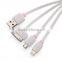 Hot Selling 3 in1 USB Charging Cable Promotional Gifts USB Cable for Mobile Phone