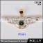 Fashion New Design B Wing Shape Hip Hop 10k Gold Pendant Setting Diamonds Jewerly