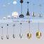 Ronse 6*1W LED Pendant Light Black Housing Simple Design(RS-2303)