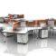 Modern 3 Seats Round Shaped Modular Space-Saved Office Workstation(SZ-WS545)