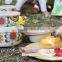 new decal bamboo fibre bio homeware lunch box, bamboo snack bowl