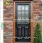 Black simple modern wood composite screen door