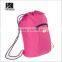 wholesale cheap drawstring backpack fashion sport khaki polyester drawstring bag