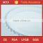 Hot sale round clear beads rim glass plate for decoupage