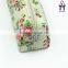 Flower coated canvas waterproof pencil case bag for teenagers