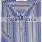 Bright color short sleeve stripes spreas collar mens dress shirt