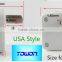 LCD AC Digital Voltage meter Voltmeter 80-300V Switch US Flat Plug Volt Power Monitor AC Panle Meter blue backlight