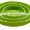 food grade collapsible food container silicone bowl with small hole can leak water