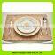16017 High Quality Colorful PU embossed leather coaster for tea