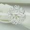 table decoration & accessories type metal flower wedding napkin ring