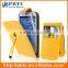 Set Screen Protector Stylus And Case For Samsung Galaxy S3 I9300 , Yellow Leather Wholesale Cell Phone Wallet