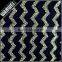 black stripe with Green yarn resilient beautiful latest design fabric for clothing wholesale spandex nylon cotton lace fabric