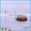 120ml airtight hot selling glass bottle with bamboo lid
