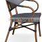outdoor aluminium dining chairs for hot selling
