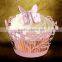 handmade hot sale lace wedding cupcake wrappers customized design
