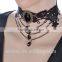 2016 Sexy Punk Simple Black Choker Necklace With Lace Collar For Party Cosplay Tattoo GJ-102