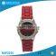 2015 fashion diamond quartz movt silicone starp luxury watch