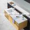 KKR solid surface stone bathroom basin sink , european style double sink bathroom vanities