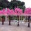High quality silk artificial pink peach blossom tree fake tree for wedding indoor or outdoor decoration