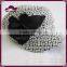 Rose Flower Wool Plaid Newsboy Cabbie Hat