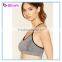 Heathred color sports bra yoga bra polyester active bra