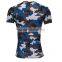 4 needle 6 thread mens camo sublimation printing compression wear