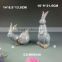 custom life size ceramic Easter rabbit figurine with LED lighted up