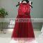 ASAM-12 Lovely Sequined Tulle Girl Dresses with Handmade Flower Zipper Back Flower Girl Dress for Wedding