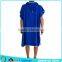 2015 hot sell wholesale blue color soft towelling adult surf hooded towel
