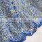 2015 fashion royal bule African french net tulle lace fabric mesh lace