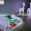 Fashion Santa Ride shaped 3d led outdoor christmas decor lighted santa claus and reindeer outdoor decorations lighted