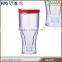 Plastic beer mug with freezer gel in double wall