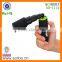 Portable 3 LEDs Spinning Rechargeable Flashlight,Mini Torch Light