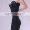 Sexy Night Club Dress Beading Decorative Lace Transparent Low Breast Sheath Over Hip Bare-Back Strapless Sexy Club Dress