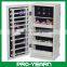Rotating Mini Wooden Mirror Jewelry Cabinet Chinese Revolving Furniture with Rotatable Turnplate on Base and Two Sides Available