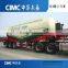 3 Axles Bulk Cement Transporter Tank Trailer Truck with Air Compressor