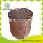 Handmade wood household waster basket