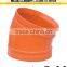 ASTM-A536 300 Psi Ductile Iron 45 Degree Grooved Elbow Fittings
