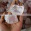 natural polished rose crystal macadam stones
