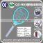 QX903-1 Rechargeable Mosquito Racket Fly Swatter With Round or Flat Plug Lithium Battery Operated