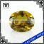 big size oval green nano gemstone fashion jewelry making