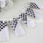 Black &whiteglitter false nail art 10 sizes artificial nail tips
