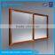 Large two tracks wood clad lift -sliding door with automatic roller blind