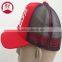 5 panel mesh cap embroidery custom black mesh Trucker caps